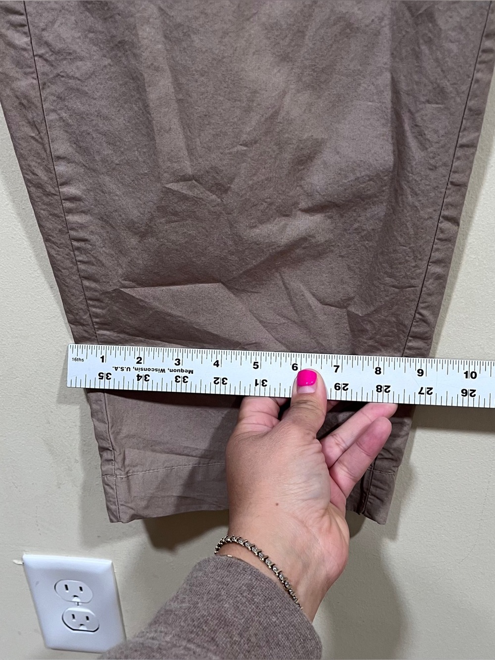 Leset Kyoto barrel pant xs cypress size XS cargo tan EUC - Picture 7 of 11